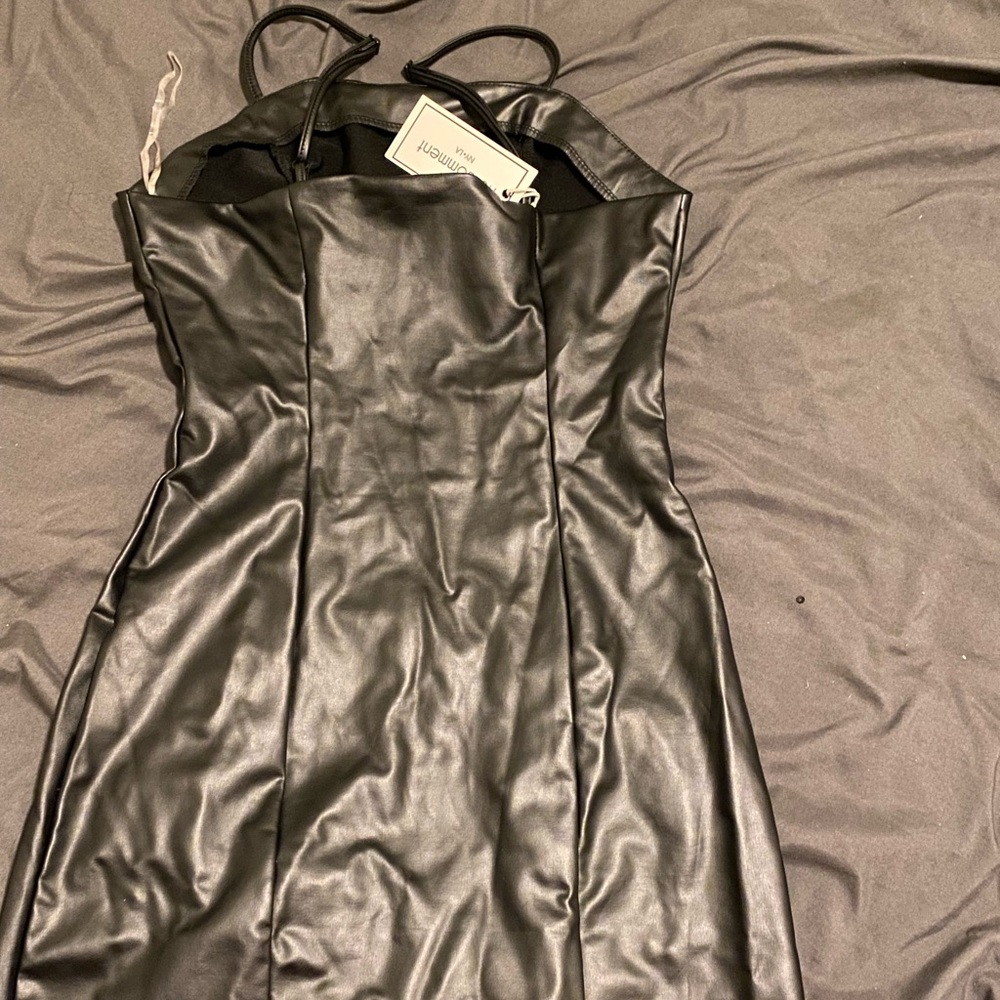 Leather dress